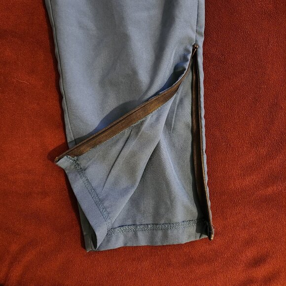 Men's Jogger Pants Pockets Side Zips Blue Size Medium - Picture 7 of 15
